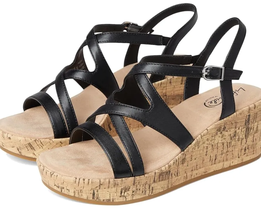 LifeStride Bailey Strappy Platform Wedge Sandals Women's