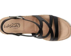 LifeStride Bailey Strappy Platform Wedge Sandals Women's