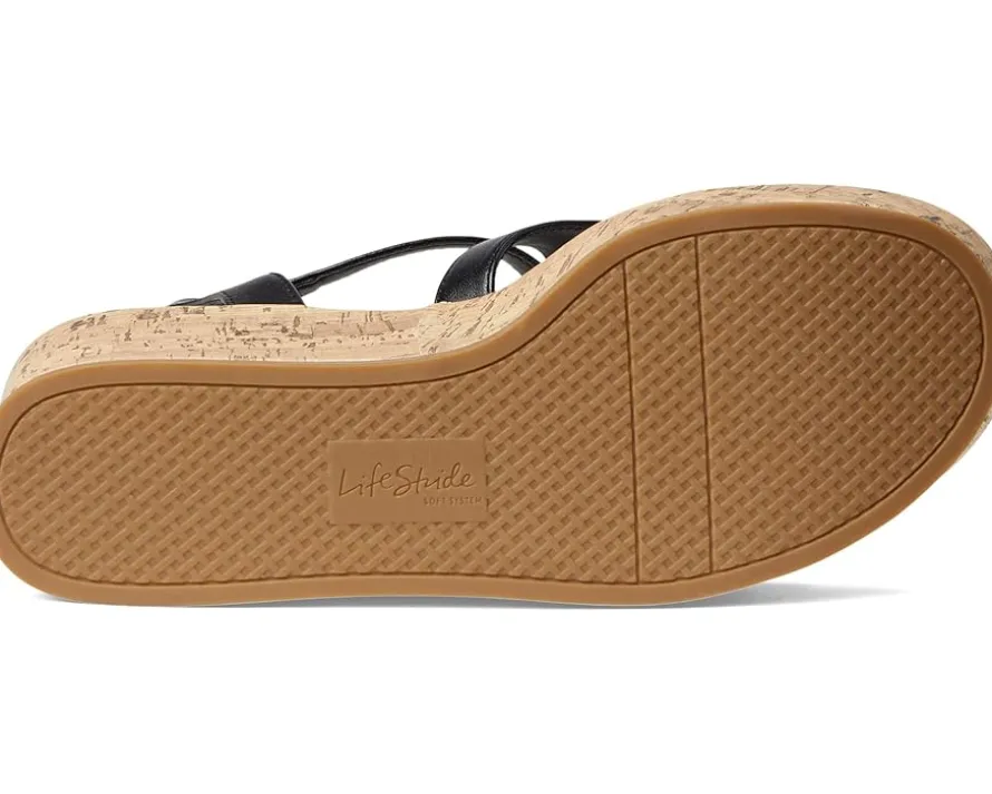 LifeStride Bailey Strappy Platform Wedge Sandals Women's