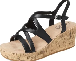 LifeStride Bailey Strappy Platform Wedge Sandals Women's