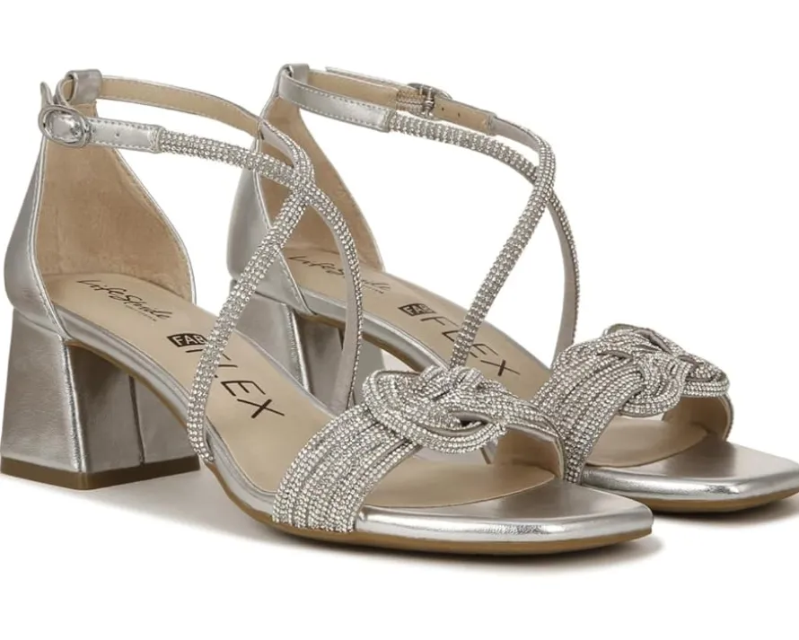 LifeStride Captivate Strappy Block Heel Dress Sandals Women's