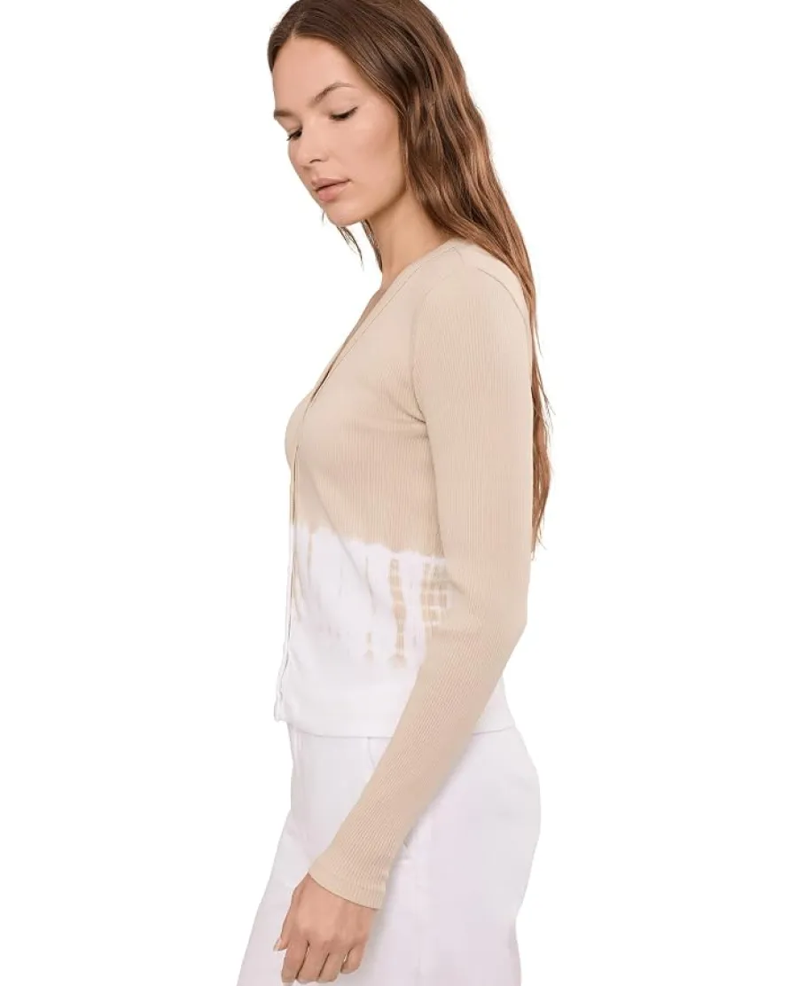 Lilla P Bamboo Dye V-Neck Cardigan Women's