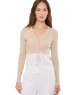 Lilla P Bamboo Dye V-Neck Cardigan Women's