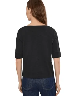 Lilla P Cuffed Sleeve Boatneck Women's