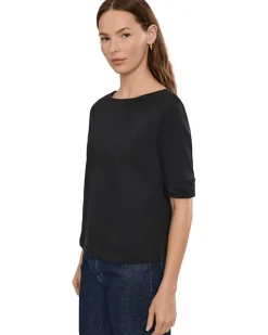 Lilla P Cuffed Sleeve Boatneck Women's