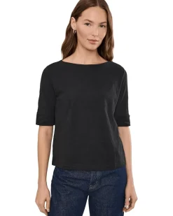 Lilla P Cuffed Sleeve Boatneck Women's