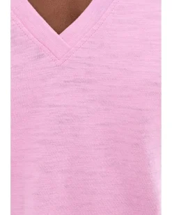 Lilla P Cuffed Sleeve V-Neck Women's