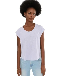 Lilla P Cuff Sleeve Boxy Top Women's