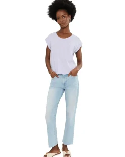 Lilla P Cuff Sleeve Boxy Top Women's