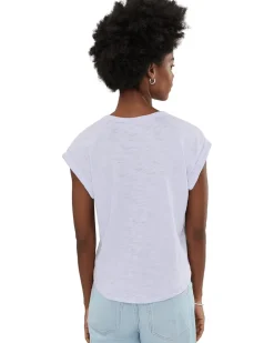 Lilla P Cuff Sleeve Boxy Top Women's