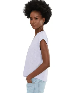 Lilla P Cuff Sleeve Boxy Top Women's
