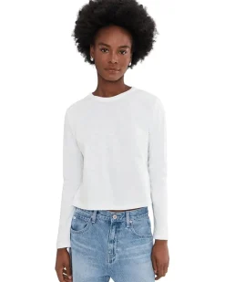 Lilla P Long Sleeve Cropped Boyfriend Women's