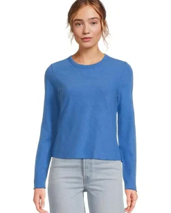 Lilla P Long Sleeve Cropped Tee Women's