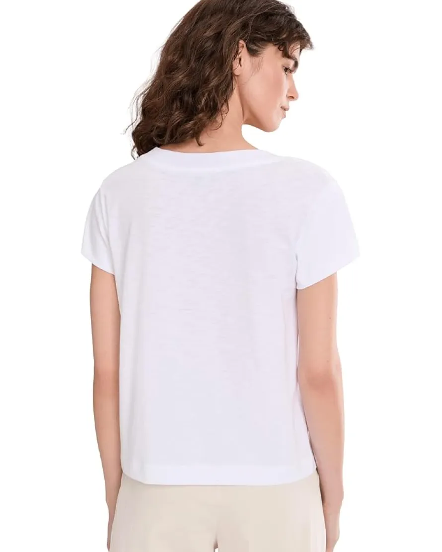 Lilla P Relaxed Short Sleeve V-Neck Tee Women's