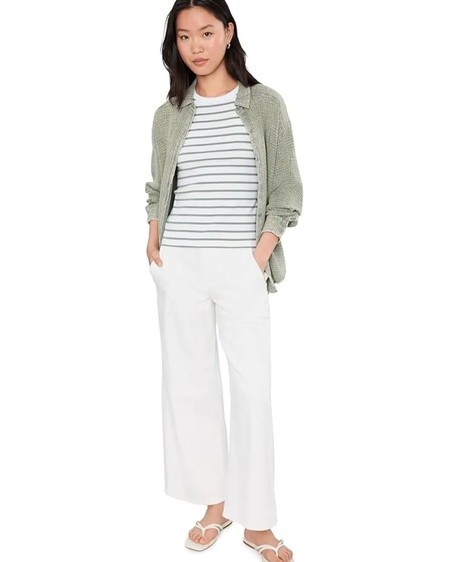 Lilla P Rib Stripe High Neck Tank Women's