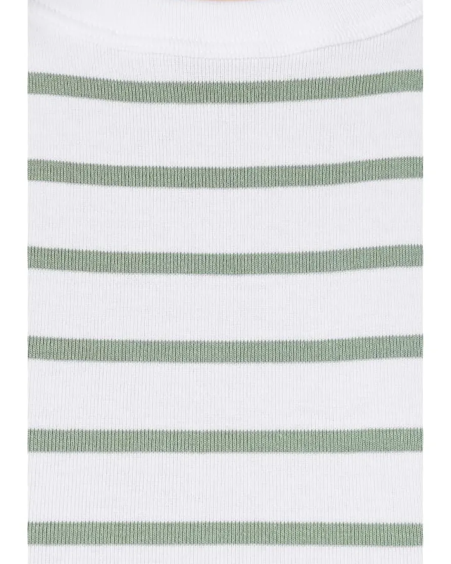 Lilla P Rib Stripe High Neck Tank Women's