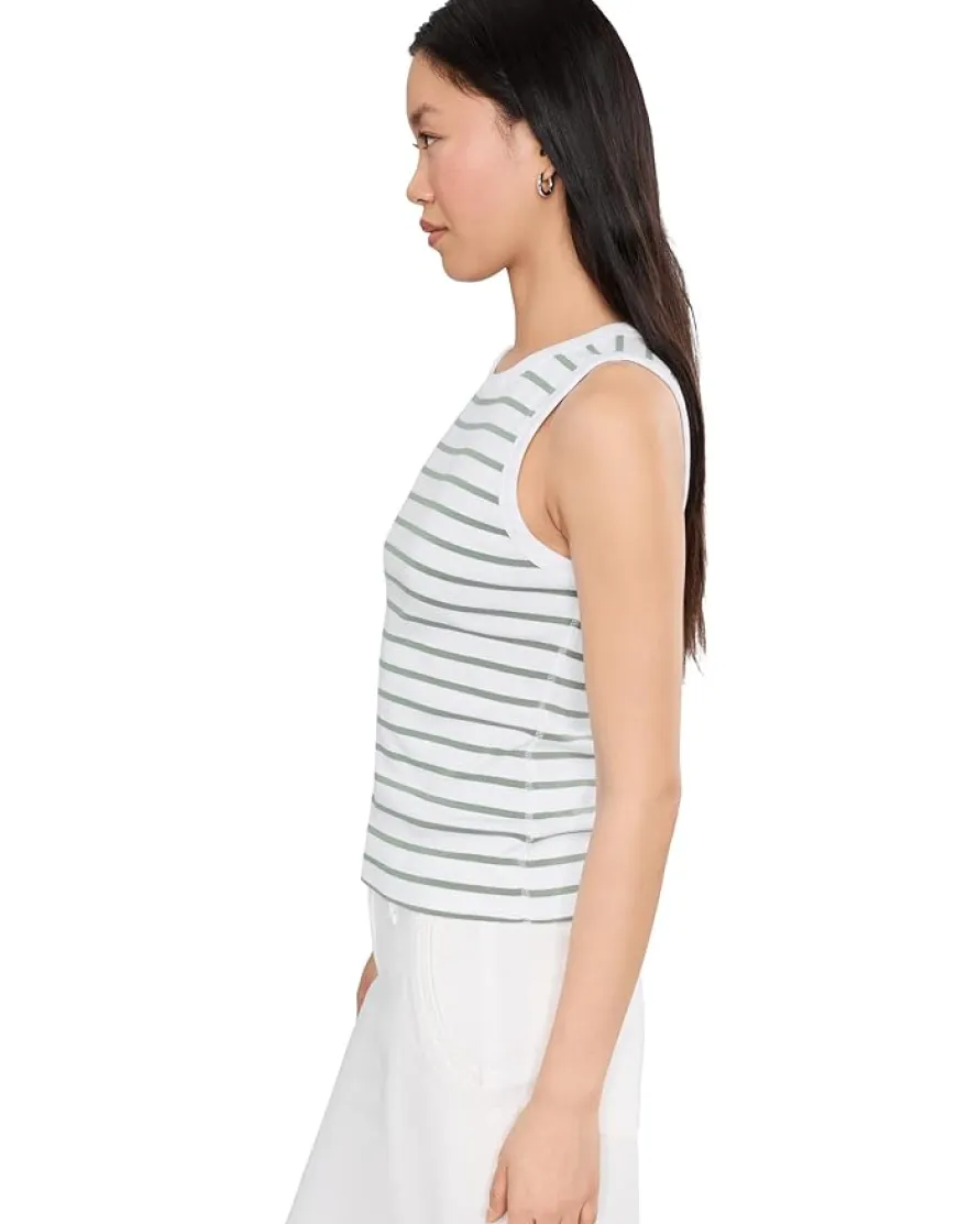 Lilla P Rib Stripe High Neck Tank Women's