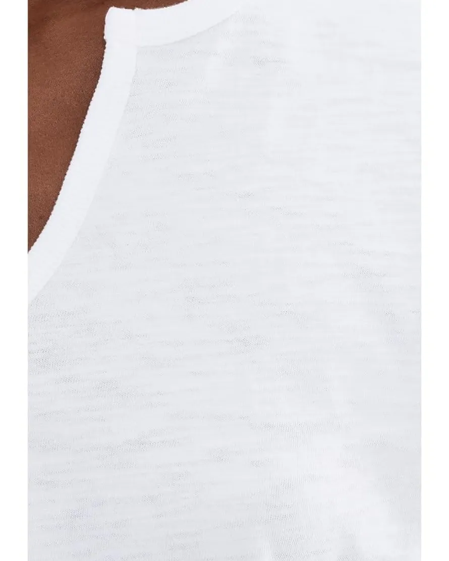 Lilla P Rib Trim Elbow Split Neck Women's