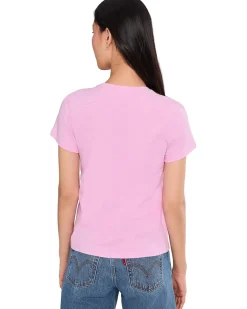 Lilla P Short Sleeve Back Seam Crew Neck Women's