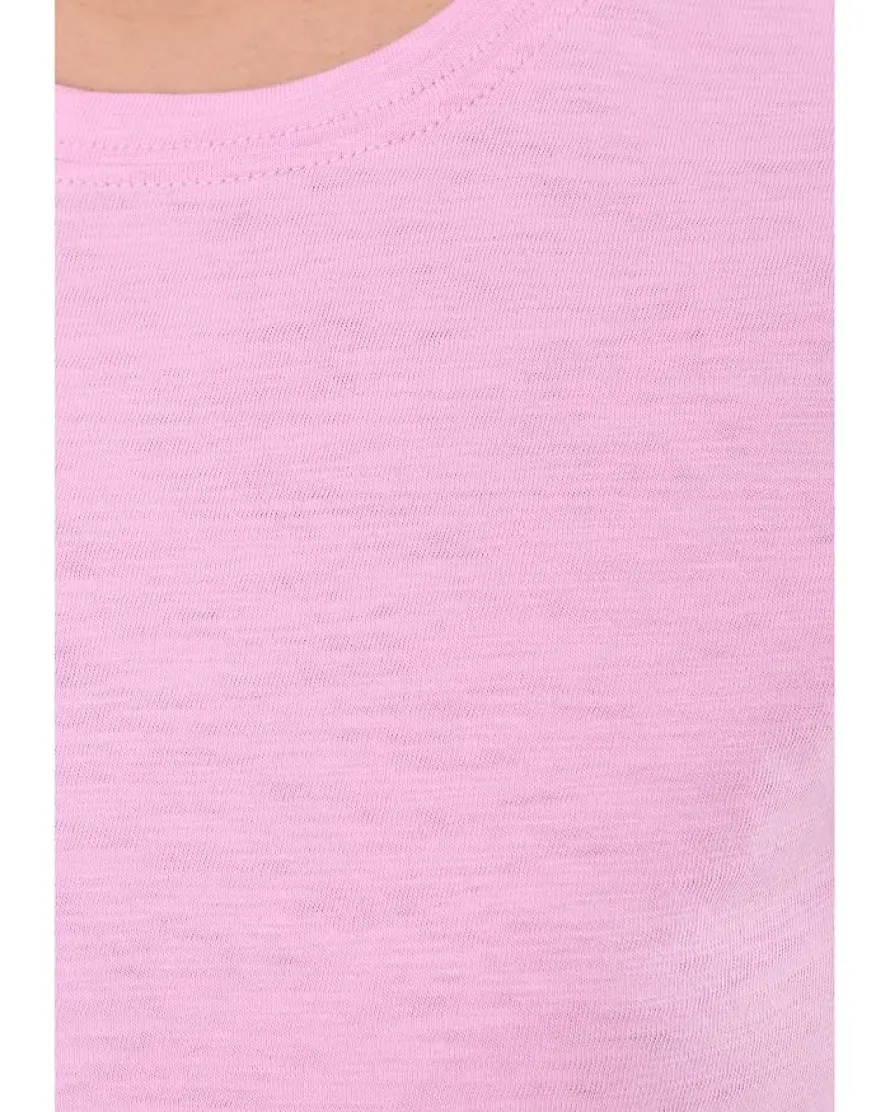 Lilla P Short Sleeve Back Seam Crew Neck Women's