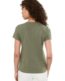 Lilla P Short Sleeve Back Seam Crew Neck Women's