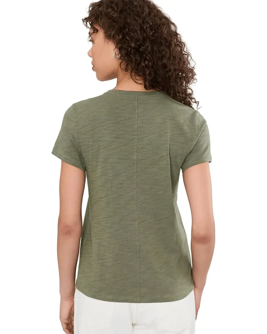 Lilla P Short Sleeve Back Seam Crew Neck Women's