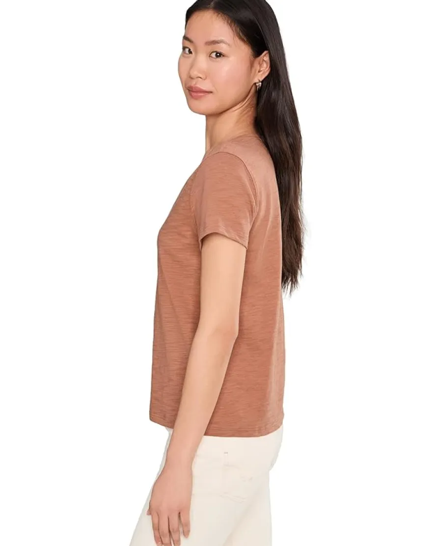 Lilla P Short Sleeve Back Seam V-Neck Women's