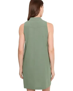 Lilla P Sleeveless Pleat Pocket Dress Women's