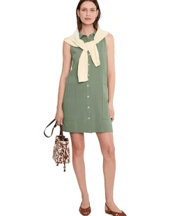 Lilla P Sleeveless Pleat Pocket Dress Women's