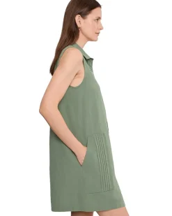 Lilla P Sleeveless Pleat Pocket Dress Women's