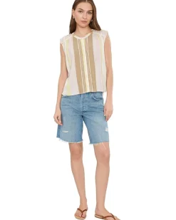 Liverpool Los Angeles Dolman Button Front Woven Blouse With Shirring Women's