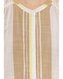 Liverpool Los Angeles Dolman Button Front Woven Blouse With Shirring Women's