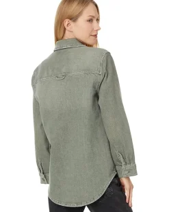 Liverpool Los Angeles Drop Shoulder Overshirt W/ Shirt Tail Hem Women's