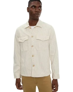 Liverpool Los Angeles Flap Pocket Collared Denim Jacket Men's