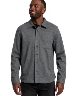 Liverpool Los Angeles Long Sleeve Button Up Herringbone Knit Shirt Men's