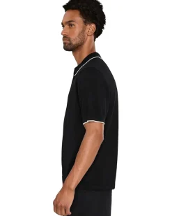 Liverpool Los Angeles Short Sleeve Zip Sweater Polo Men's