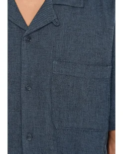 Liverpool Los Angeles Short Sleeve Button-Up Camp Shirt Men's