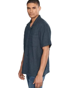 Liverpool Los Angeles Short Sleeve Button-Up Camp Shirt Men's