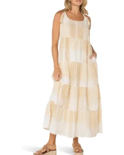 Liverpool Los Angeles Tie Strap Easy Fit Woven Maxi Dress Women's