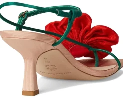 Loeffler Randall Frank Flower Applique Heeled Sandals Women's