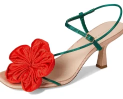 Loeffler Randall Frank Flower Applique Heeled Sandals Women's