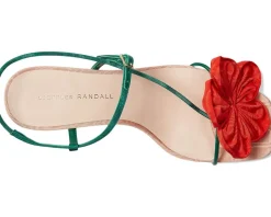 Loeffler Randall Frank Flower Applique Heeled Sandals Women's