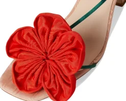 Loeffler Randall Frank Flower Applique Heeled Sandals Women's