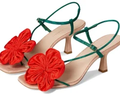 Loeffler Randall Frank Flower Applique Heeled Sandals Women's
