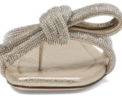 Loeffler Randall Hadley Leather Bow Flat Sandals Women's