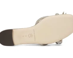 Loeffler Randall Hadley Leather Bow Flat Sandals Women's