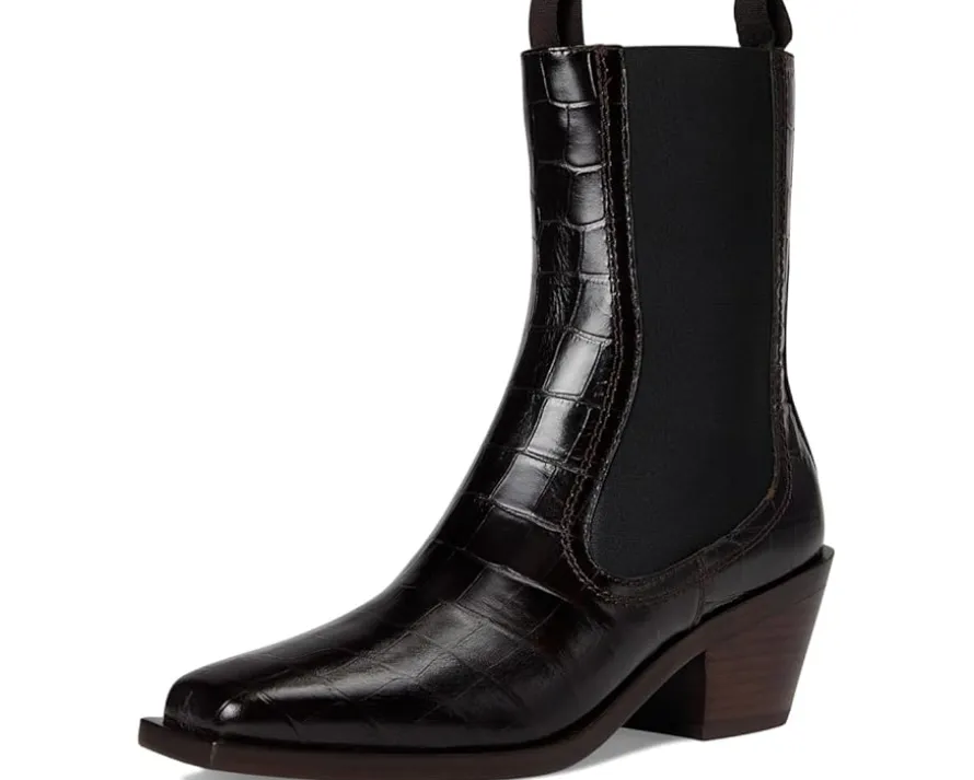 Loeffler Randall Nat Midheel Western Ankle Boot Women's