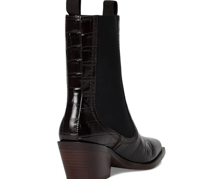 Loeffler Randall Nat Midheel Western Ankle Boot Women's