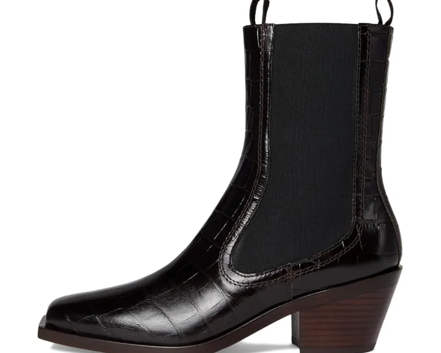 Loeffler Randall Nat Midheel Western Ankle Boot Women's