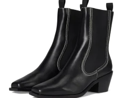 Loeffler Randall Nat Midheel Western Ankle Boot With Gore Women's